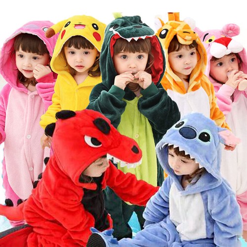 Kids pajamas flannel sleepsuit - kids,