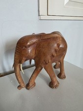 African Elephant Large Wooden Decorative Handcrafted Showpiece Authentic &Heavy