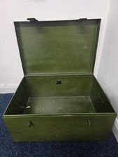 Vintage 1944 British WWII Era Metal Trunk / Military Ammunition Storage Box -...