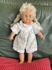 Vintage Zapf Creation Doll 15"Blonde Hair & Blue Eyes 1990s