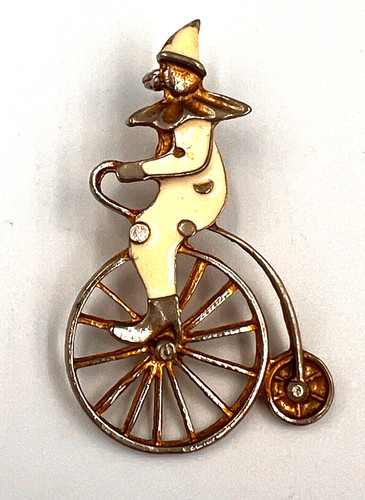 Vintage penny farthing clown - farthing,