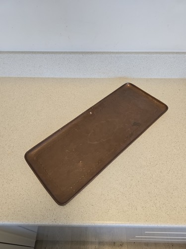 Antique newlyn copper tray - antique,