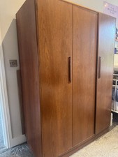For Sale: G Plan Fresco Teak Bi-Fold Triple Wardrobe