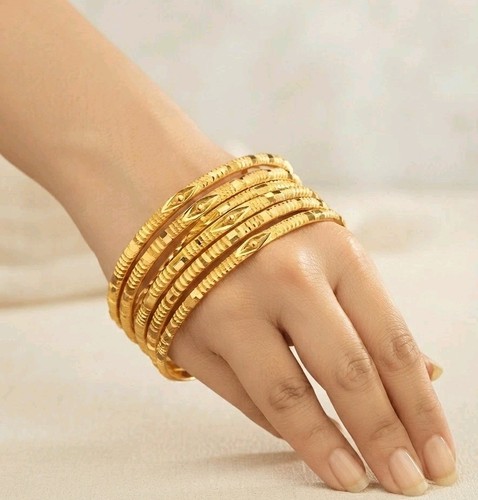 Ethnic bangles 22k - gold, plated