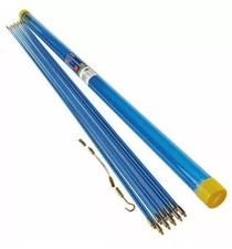 10M Cable Access Kit 1M X 10 Electricians Puller Rods Wires Draw Push Pulling