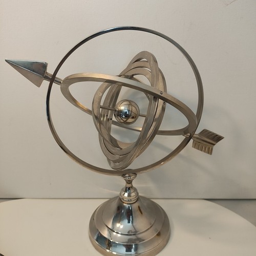 Chrome armillary sphere - chrome,