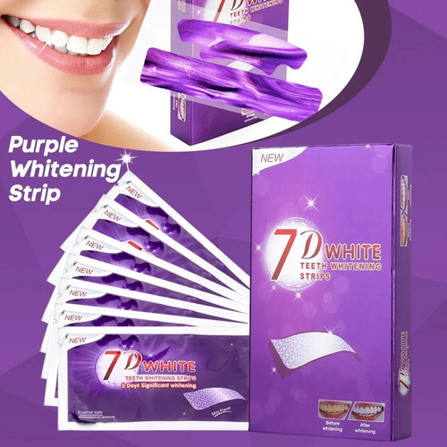 New teeth whitening strips - teeth,