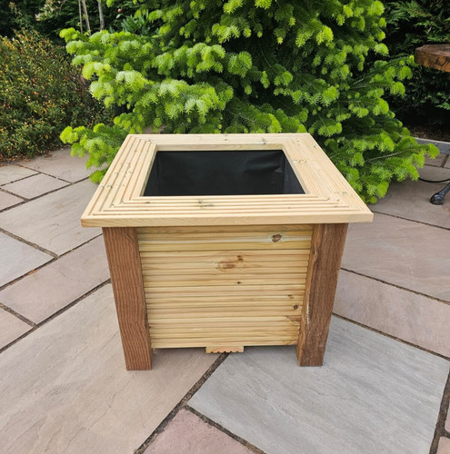Large square wooden - square, handmade