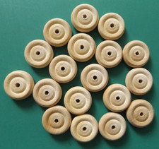 18  WOODEN  TOY WHEELS 25mm