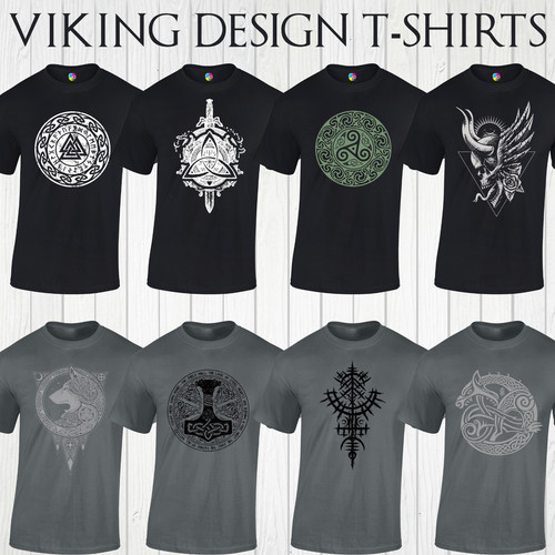Viking shirt designs odin - viking,