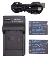 2x DMW-BCG10 Battery & USB