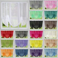 Voile tie blinds wide or - voile,