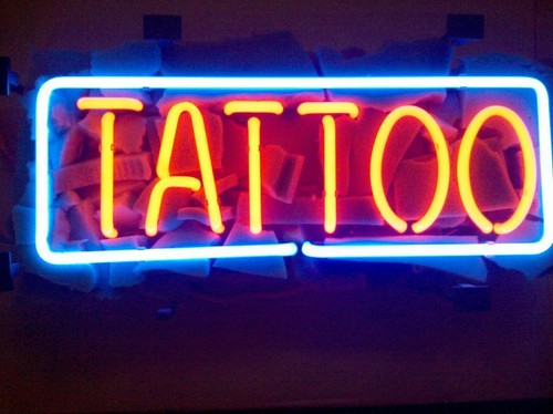 Tattoo rectangle x12 neon - tattoo,
