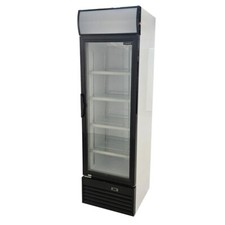 Display Fridge Single Door Glass Drink Chiller 282 Litre Showcase Upright Dia...
