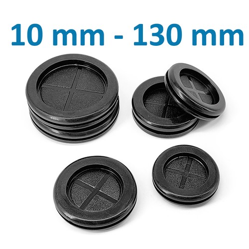 Black blanking grommets rubber - grommets,