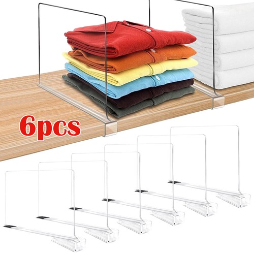 6pcs clear shelf dividers - shelf,
