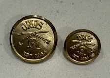 Orvis Gold Waterbury Metal Replacement Buttons Mens Blazer Set of 2 Front Sleeve