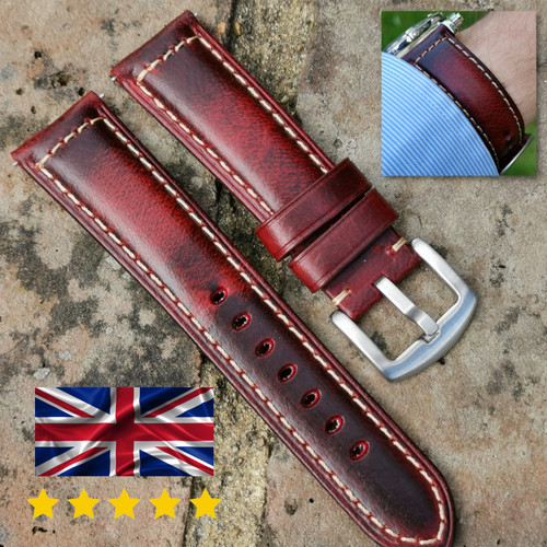 Handmade padded leather - padded, watch