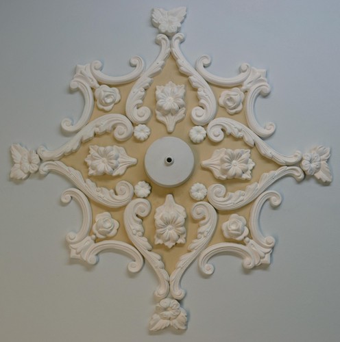 Plaster ceiling rose design - plaster,