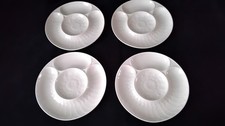 4 Pillivuyt White Porcelain Artichoke Plates NEW