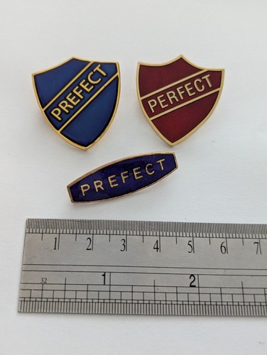Prefect enamel school badges - prefect,