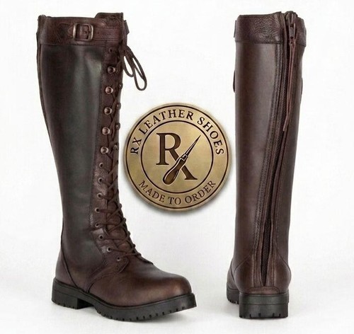 Dark brown leather lace - dark, lace-up