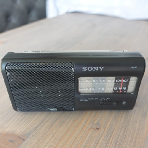 Sony icf 380 portable - am/fm,