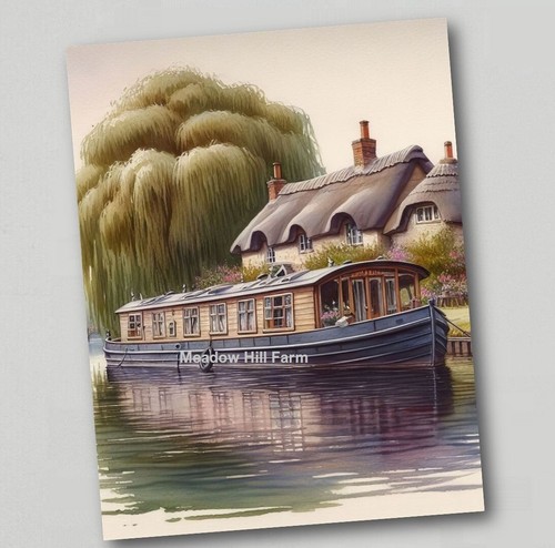 Fridge magnet canal barge - magnet,