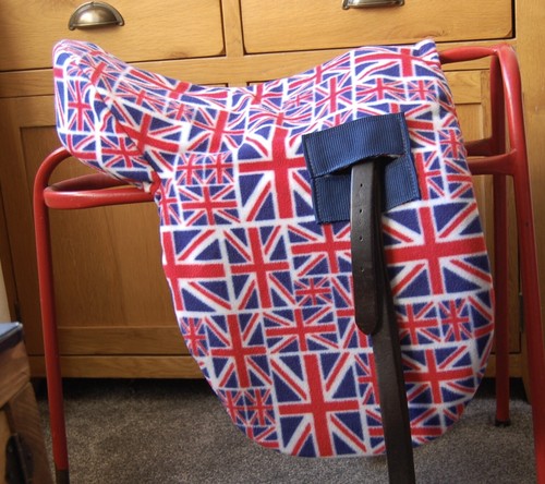 Fleece ride saddle cover - saddle,