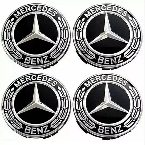 Black mercedes benz 75mm - black,