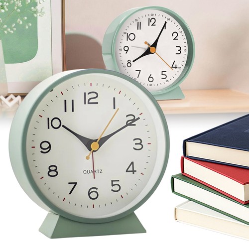 Metal table clock - metal, silent