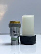 VICKERS ENGLAND 10/0.25 OBJECTIVE LENS OPTICS MICROSCOPE