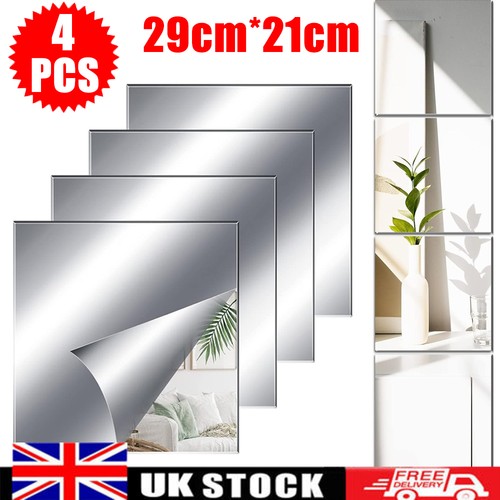 4pcs diy mirror tiles - 4pcs,