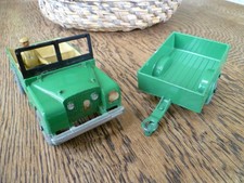 Dinky Toys 340 Green Land Rover & 341 Trailer Set