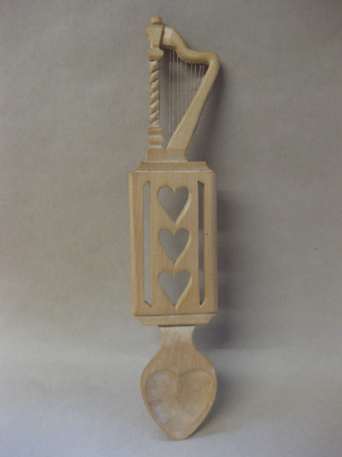 Vintage hand carved - hand-carved, wood