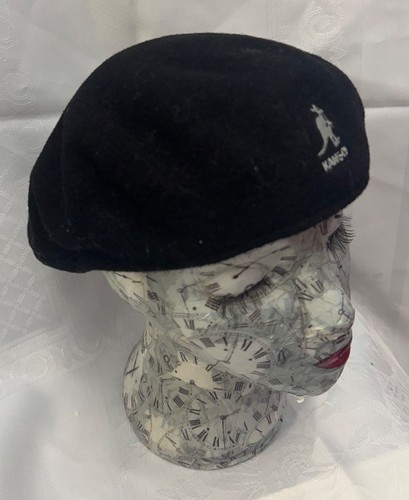 Vintage kangol black 100 - 100%, pure