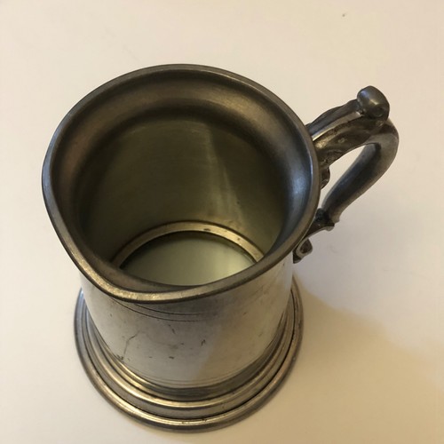 Vintage english pewter glass - english,