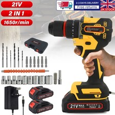 2 Battery 21V Cordless Drill