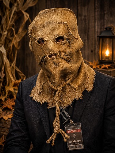 Scarecrow mask with - mask, id