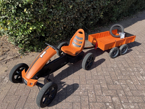 Berg orange pedal kart - berg, go-kart