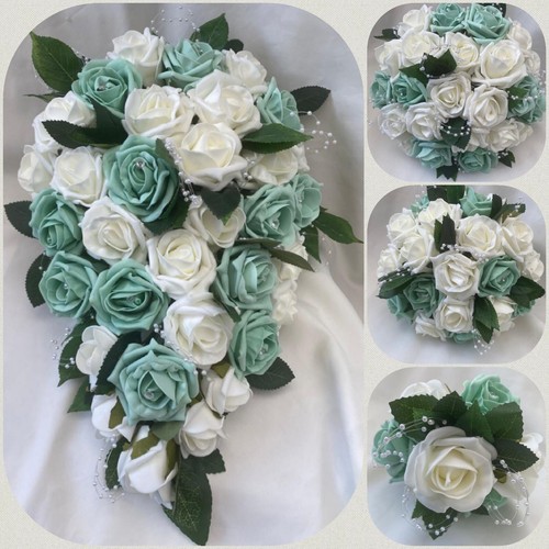 Wedding bouquets mint - wedding,
