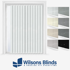 Vertical Blind - Chainless Slats - Made To Measure - Inc Full Headrail & Fixings