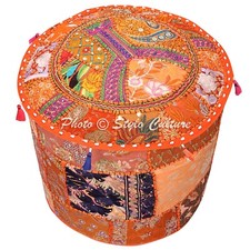 Indian Patchwork Cotton Orange