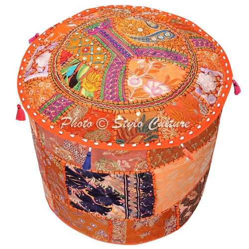 Indian patchwork cotton orange - indian,