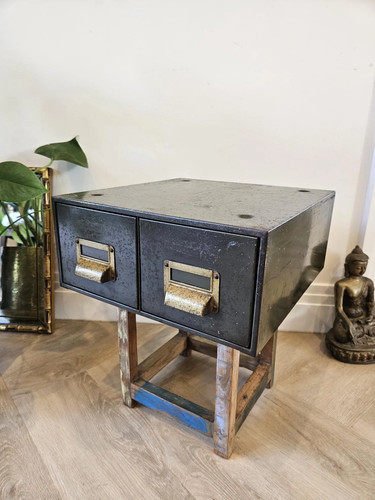 Vintage 1950s green metal - 1950s,