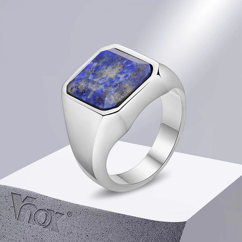 Lapis lazuli men - men's, ring