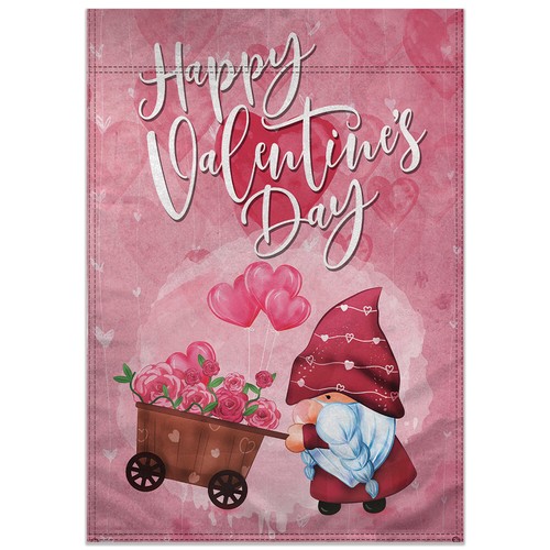 Valentine day gnome garden - valentine's,