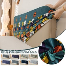 Velvet Bed Headboard Cover Elastic Slipcover All-inclusive Bed Backrest Cover