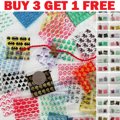 100 resealable zip bags clear - bags,