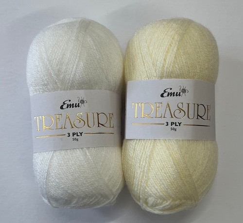 Emu yarns treasure 3ply 50g - yarns,